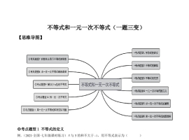 专题08 不等式和一元一次不等式（题型汇编）-【一题三变系列】 考点题型汇编+强化练习